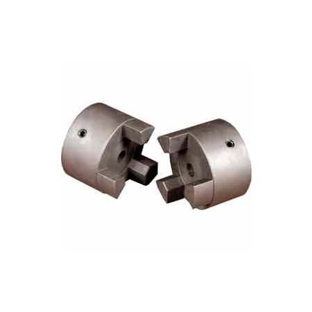Masterdrive Cast Iron Jaw Coupling Hub, Style L095, 1/2" Bore Diameter, 1/8 x 1/16 Keyway L095-1-2